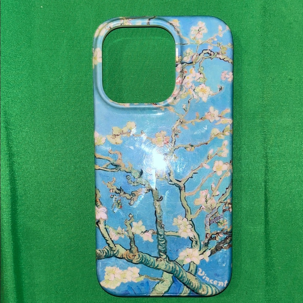 Apple Blue Floral Art Phone Case